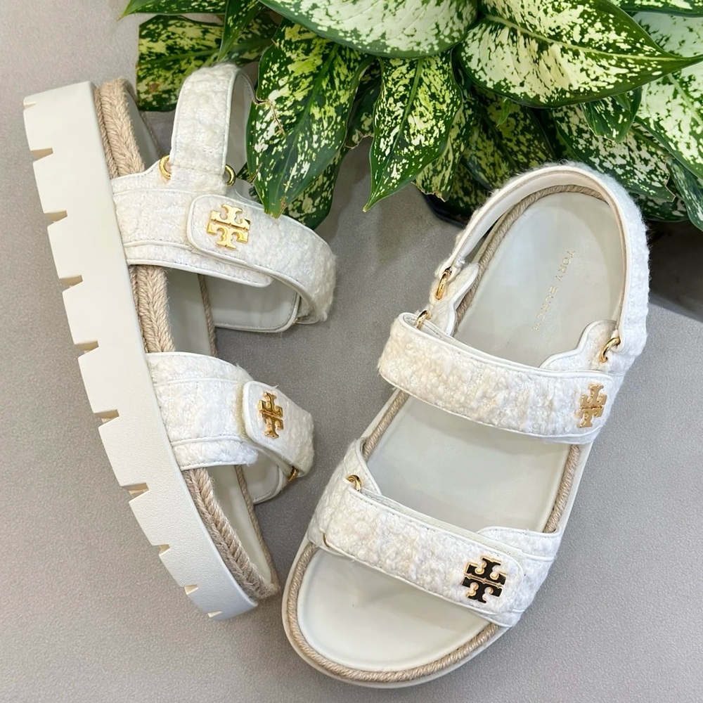Platform Sandals with Gold Accents